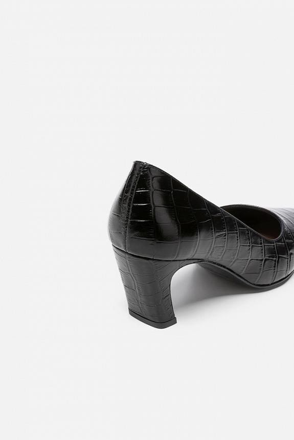 Flattered Iggy Black Croco Leather-3